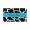 Black and Turquoise Giraffe Business Card