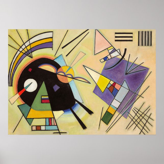 Black and Violet by Wassily Kandinsky Poster (Front)
