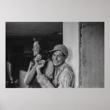 Black and White 1968 European Portrait of a Young 