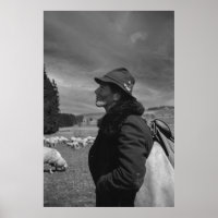 Black and White 1968 German Sheep Herder
