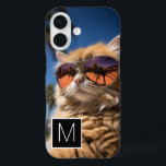 Black and White 1 Photo Collage Custom Monogram iPhone 16 Case<br><div class="desc">You can use Instagram photos for this design. Use three square photos to create a unique and personal gift.  If you need to adjust the pictures,  click on the customise tool to make changes.</div>