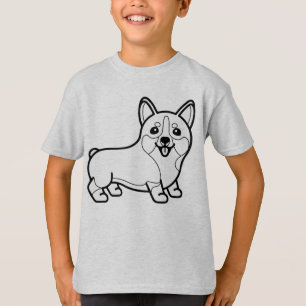 BLACK AND WHITE #31 - Corgi Smile T-Shirt