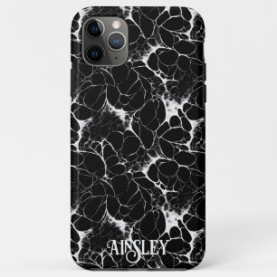 Black and White 3D Spiderweb Abstract Halloween Case-Mate iPhone Case