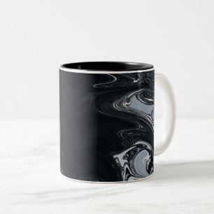 Black And White Abstract Art Best abstract art Two-Tone Coffee Mug