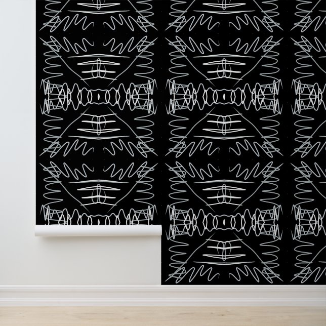 Black and white abstract design wallpaper (Application)