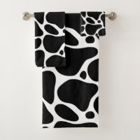 Black and white abstract giraffe pattern