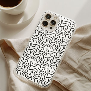 Black and White Abstract Lines  iPhone 16 Pro Max Case