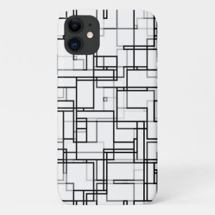Black and White Abstract Pattern Case-Mate iPhone Case