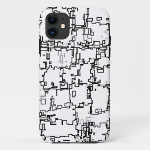 Black and White Abstract Pattern Case-Mate iPhone Case