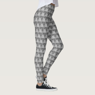 Black and White Abstract Pattern Leggings