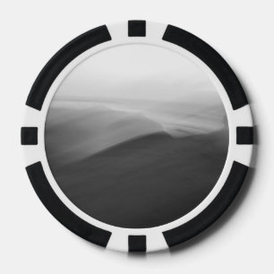 Black and white abstract photo poker token
