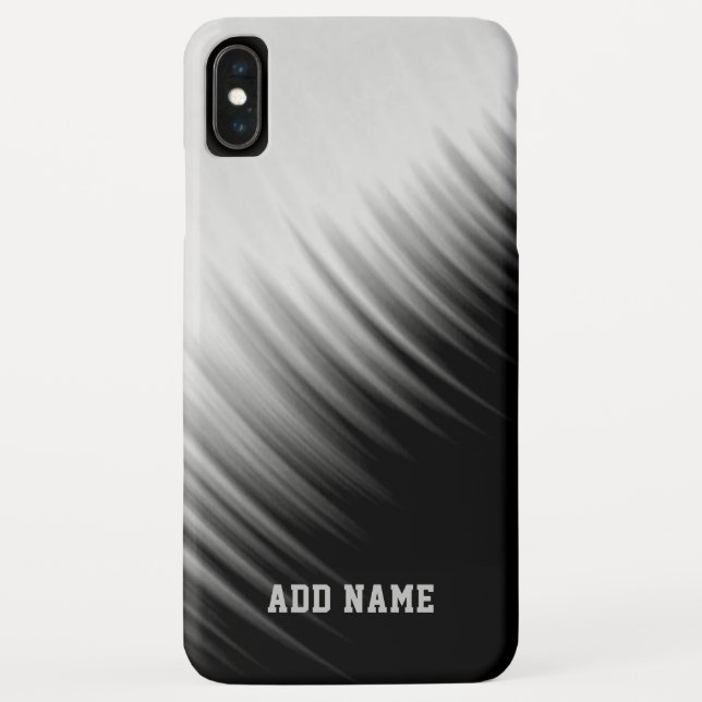 Black and White Abstract Striped Pattern Case-Mate iPhone Case (Back)