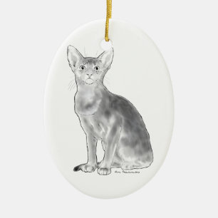 Black and White Aby Ceramic Tree Decoration