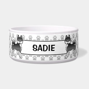 Black And White Alaskan Klee Kai Dogs & Name