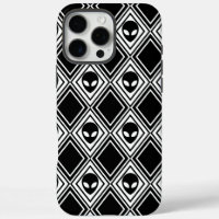 Black and White Alien Argyle Pattern
