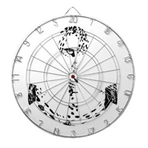 Black and White Anchor Leopard Eye Overlay 2 Dartboard
