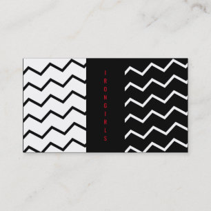 Black and White and red ZIG! Business Card