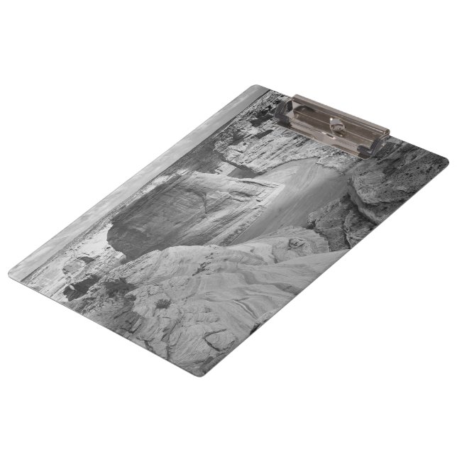 Black and White Ansel Adams Canyon Photograph Clipboard (Angled)