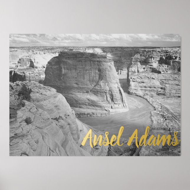 Black and White Ansel Adams Canyon Photograph Foil Prints (Front)