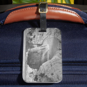 Black and White Ansel Adams Canyon Photograph Luggage Tag