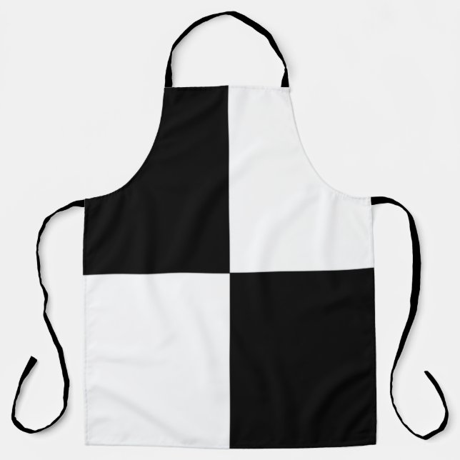 Black and white apron (Front)