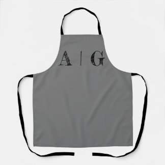 Black and White Apron- Customisable Apron