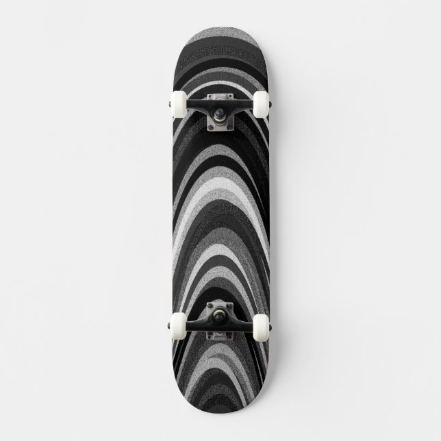 Black and White Arches Skateboard (Front)