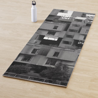 Black and White Architectural  Yoga Mat