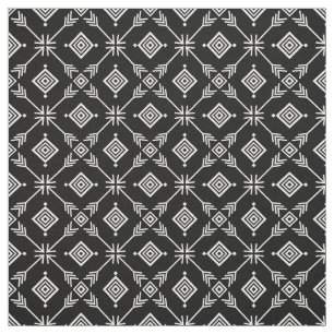 Black and White Arrow Tribal Print Fabric