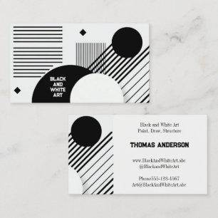 Black and White Art Business Card
