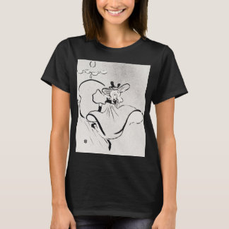 Black and White Art Jane Avril by Toulouse Lautrec T-Shirt