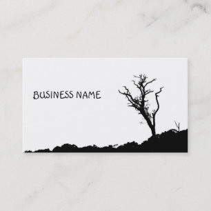 Black and White Art Tree Business Cards