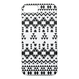 Black and White Aztec geometric vector pattern Case-Mate iPhone Case