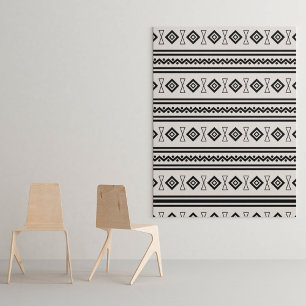 Black And White Aztec Tapestry