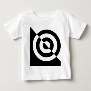 Black and white baby's visual stimulation tee