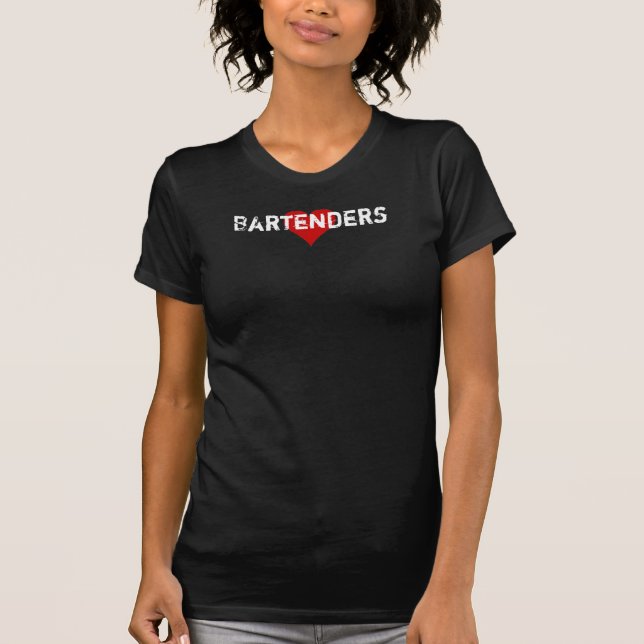 Black and white Bartenders T-Shirt (Front)