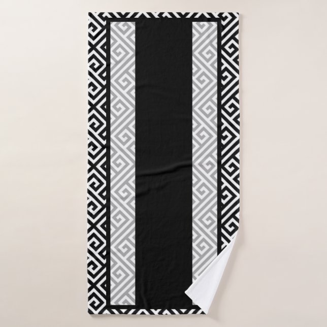 Black and white bath towel (Bath Towel)