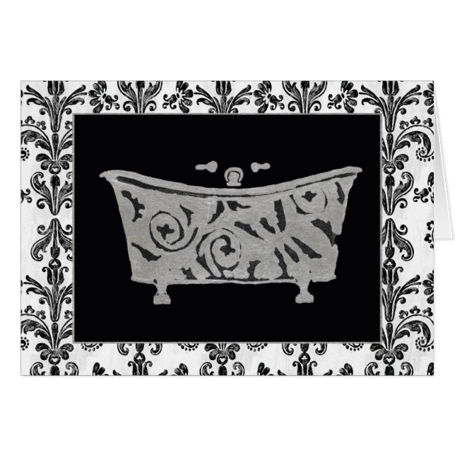 Black and White Bathtub (Front Horizontal)