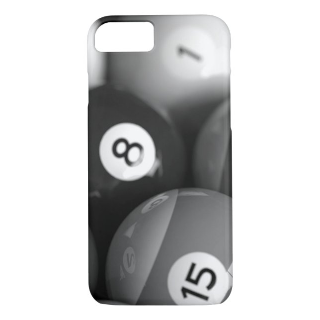 Black and White Billiards iPhone 7 Case (Back)
