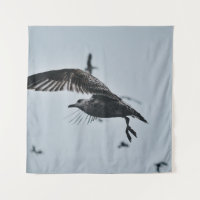 BLACK AND WHITE BIRD
