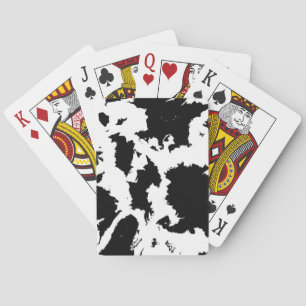 Black And White Blobs Playing Cards