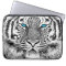 Black And White Blue Eyes Tiger Graphic