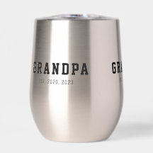 Black And White Bold Grandpa Established