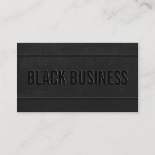 Black and White Bold Modern Elegant professional Business Card