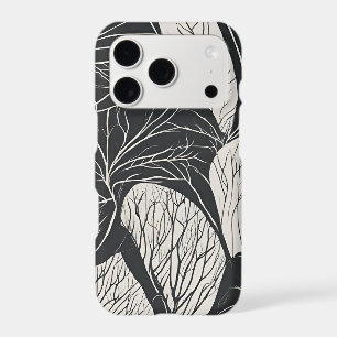 Black and White Botanical Leaf Art