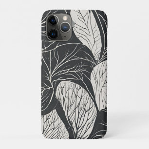 Black and White Botanical Leaf Art Case-Mate iPhone Case