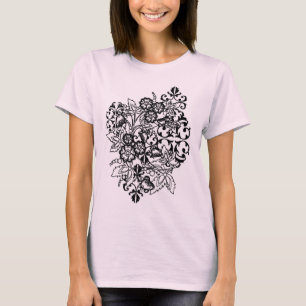 Black and White Bouquet T-Shirt