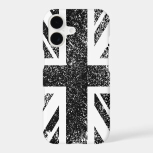 Black and White British Flag iPhone Case Mate Art
