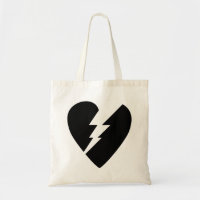 Black and White Broken Heart Vector Art