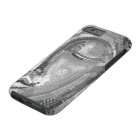 Black and White Buddha Face